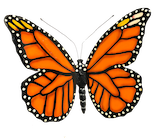 Carved Monarch Butterfly
